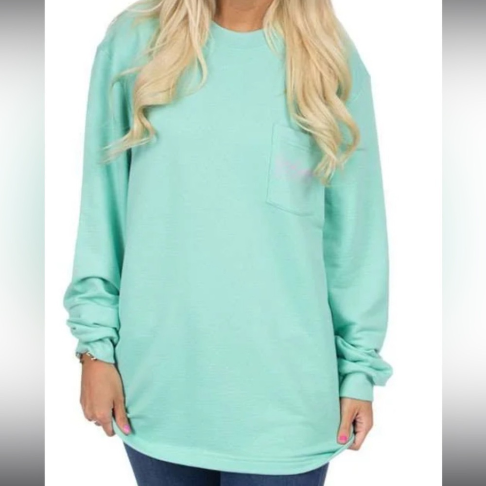 Women’s mint Lauren James pocket sweatshirt